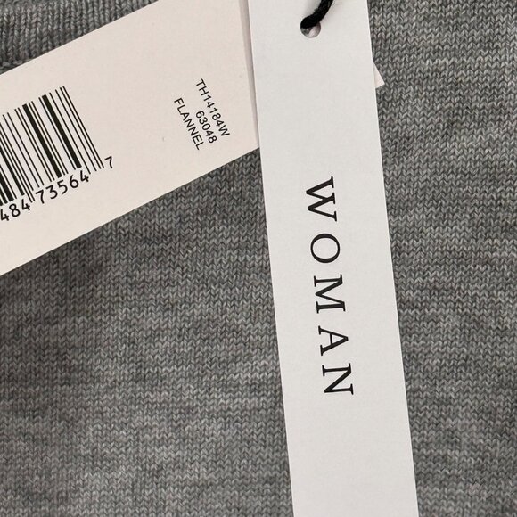 Tahari Women’s Long Sleeve sweater tunic Size 2X  Gray Cotton plus new $68 - Picture 4 of 15